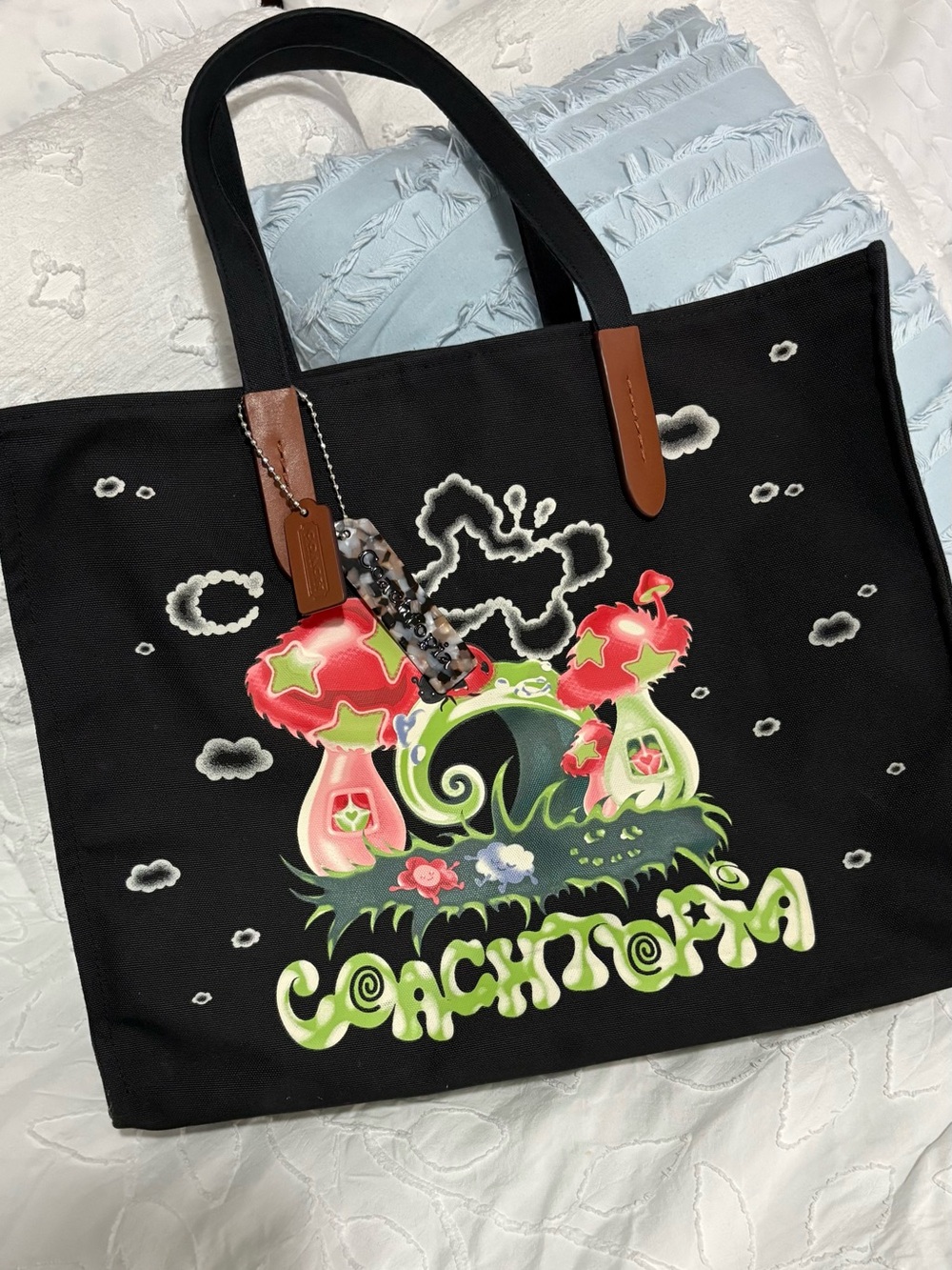 Coach Coachtopia Mushroom Tote Bag